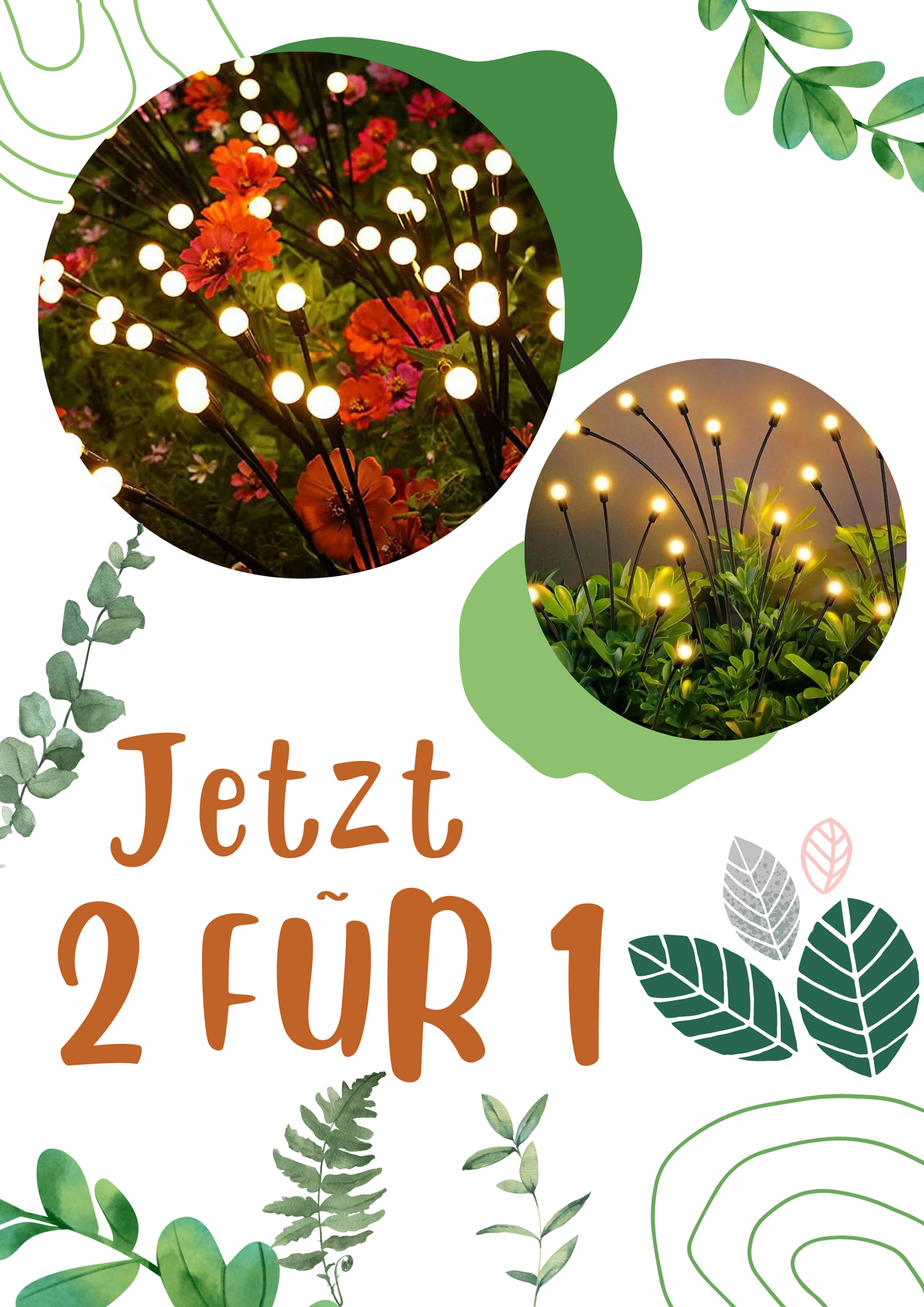 2 Stück Glühwürmchen-Leuchten 🍀